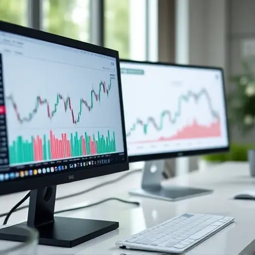 Swing trader analyzing charts on FTMO account